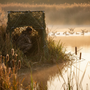 affut chasse canard filet camo first foret
