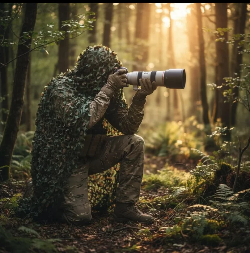 Filet Camo First® forêt 50 m : ombrage, déco et camouflage 3D durable – Image 5
