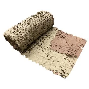 Malla de camuflaje de arena Camo First® por metros: sombra, decoración y exterior