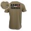 Camiseta militar coyote bronceado del ejército francés - 100% algodón