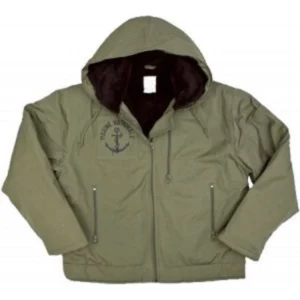 Giacca da orologio Marine Nationale kaki - stile autentico e protezione dalle intemperie.