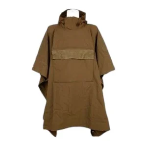 Poncho Tarp Softshell Outbreak Coyote: lightweight, windproof, water-repellent shelter