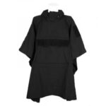 Softshell Tarp Poncho Outbreak nero: protezione militare 3 in 1 ultraleggera e impermeabile