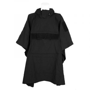 Softshell Tarp Poncho Outbreak nero: protezione militare 3 in 1 ultraleggera e impermeabile