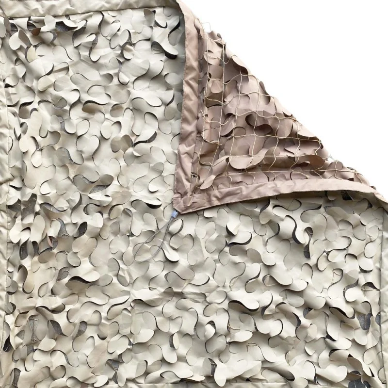 Filet Camouflage S-Cut Steel Désert : ombre homogène pour terrasse et pergola - TM & Outdoor