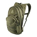 Sac à dos modulable 20-30L en vert kaki avec système zip ingénieux, poches zippées et sangle poitrine.