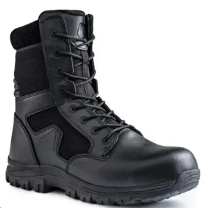 bottes-combat-noires-montantes-finition-cuir-materiaux