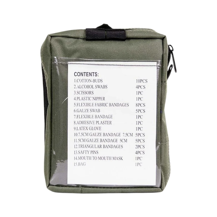 Pochette médicale verte (avec kit de premiers secours) – Image 4