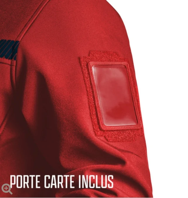 SÉCU-ONE Fire Safety Fleece Jacket red - Image 5