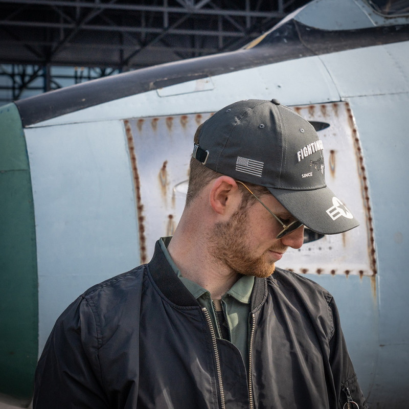 Casquette militaire Fighting Falcon U.S. Air Force en coton – Image 6