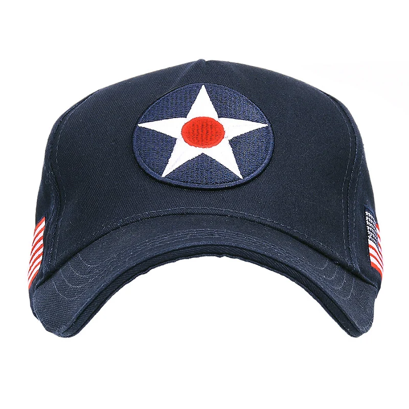 Vintage US Army Air Corps Military Cap, 100% Cotton - Image 2