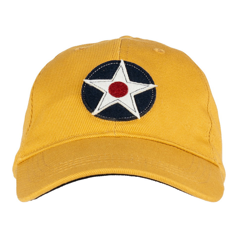 Casquette USAAC vintage baseball jaune - Army Air Corps – Image 2