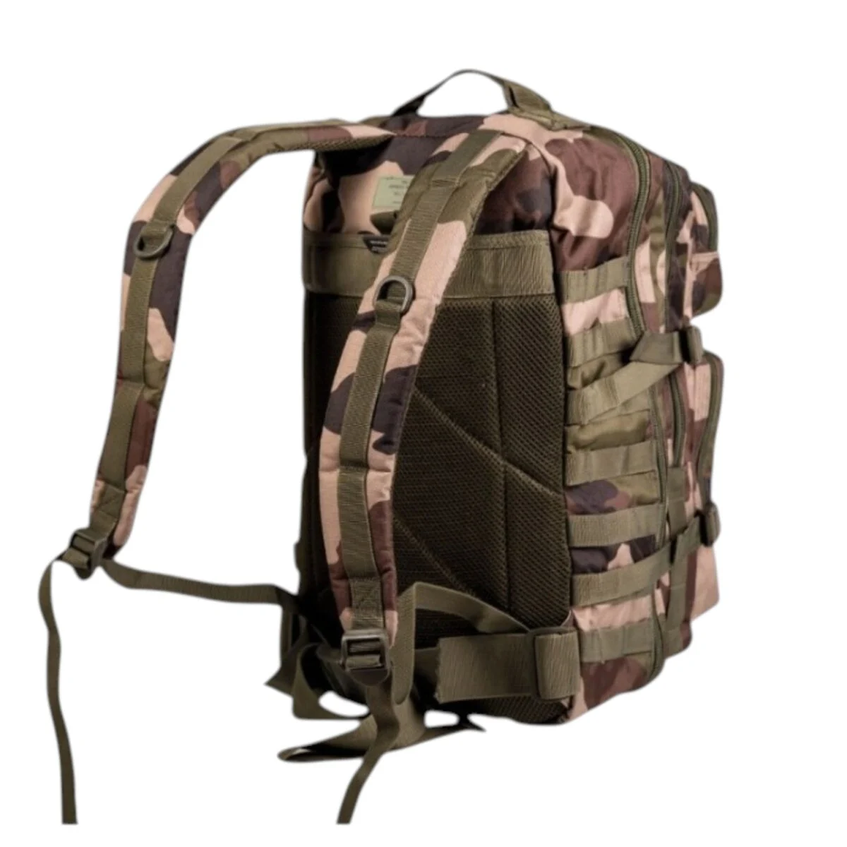 Sac à dos tactique camouflage 36L U.S. Assault pour aventure en extérieur, avec sangles MOLLE et dosrembourré.