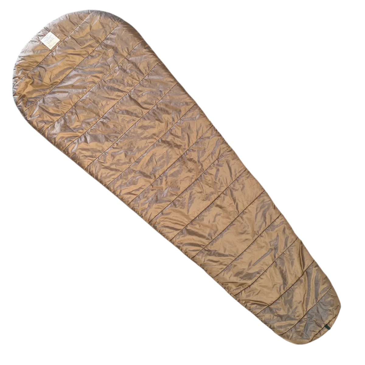 Sac de couchage militaire tempéré SEYNTEX pour camping et randonnée, couleur kaki, forme mummy avec compartiments à Quarter zip.