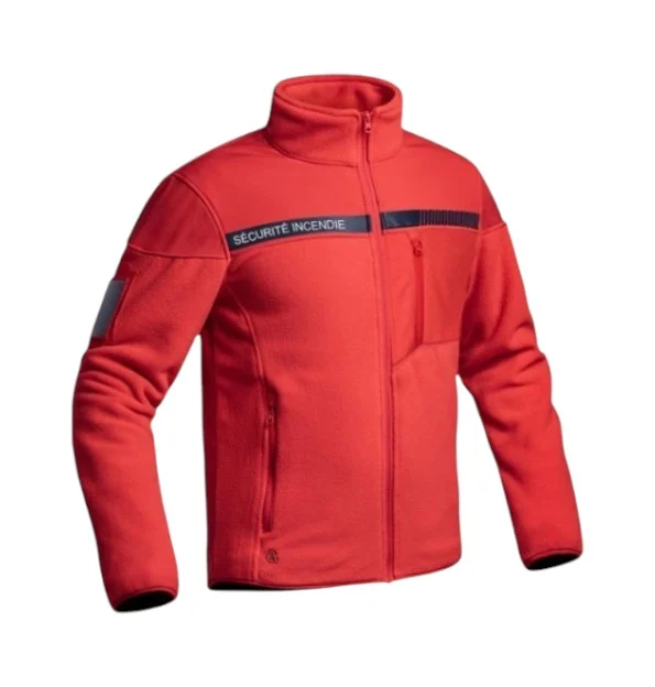 SÉCU-ONE Fire Safety Fleece Jacket red - Image 2