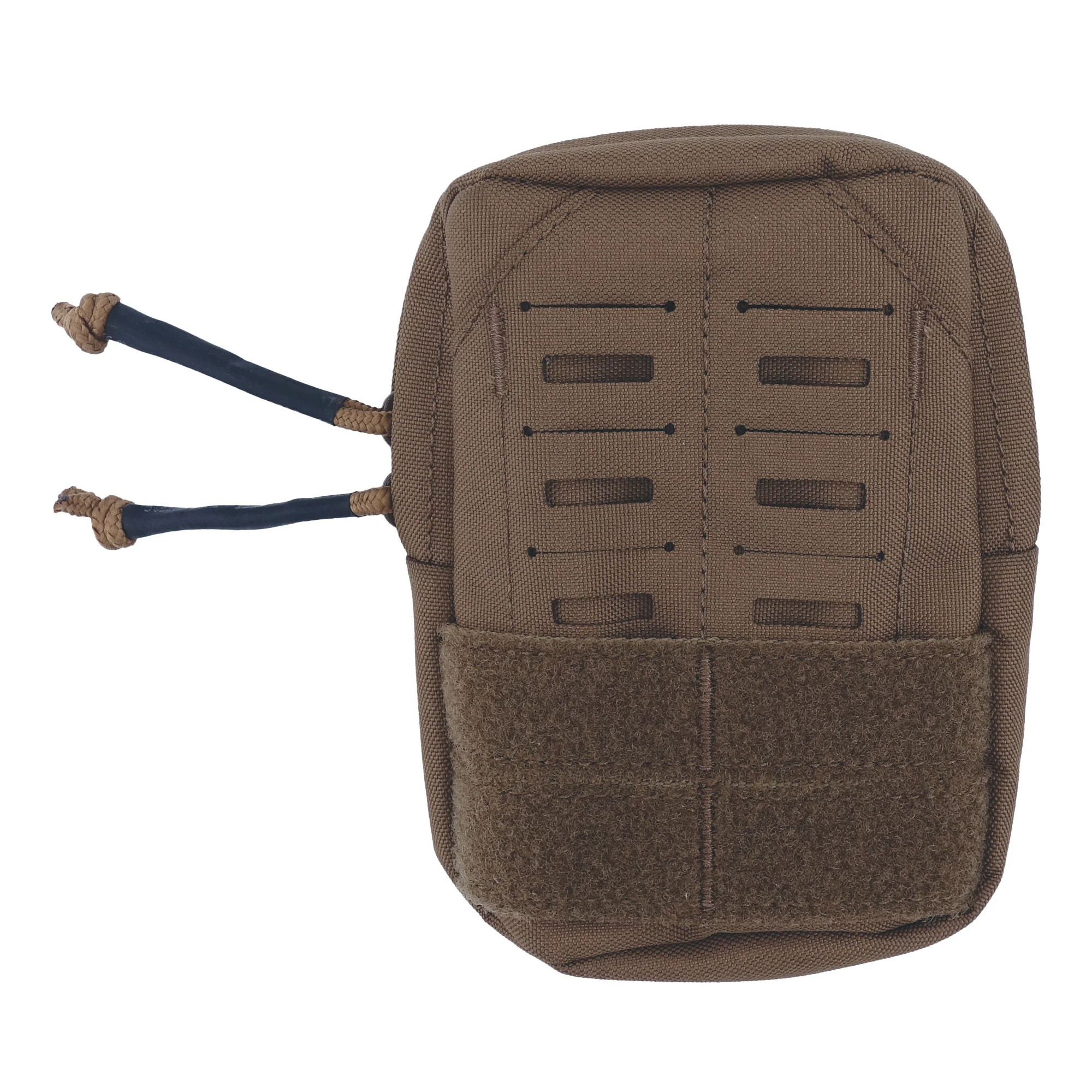 Mini pochette multifonctions Utah en couleur kaki avec sangles et pochettes velcro, aspect tactical.