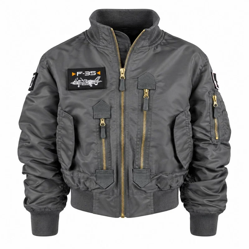 Blouson aviateur enfant F-35 – Veste pilote US Air Force Fostex – Image 3