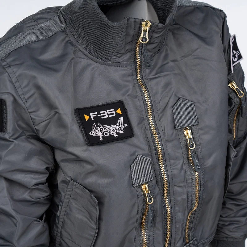 Blouson aviateur enfant F-35 – Veste pilote US Air Force Fostex – Image 14