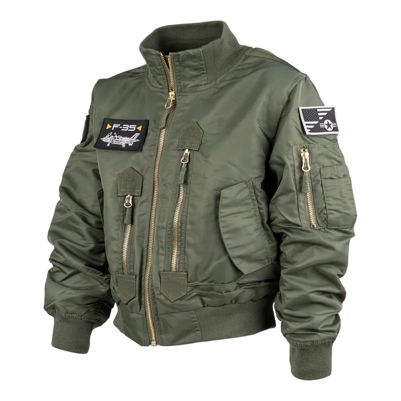 Blouson aviateur enfant F-35 – Veste pilote US Air Force Fostex – Image 2