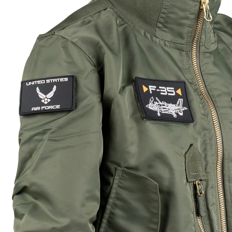 Blouson aviateur enfant F-35 – Veste pilote US Air Force Fostex – Image 5