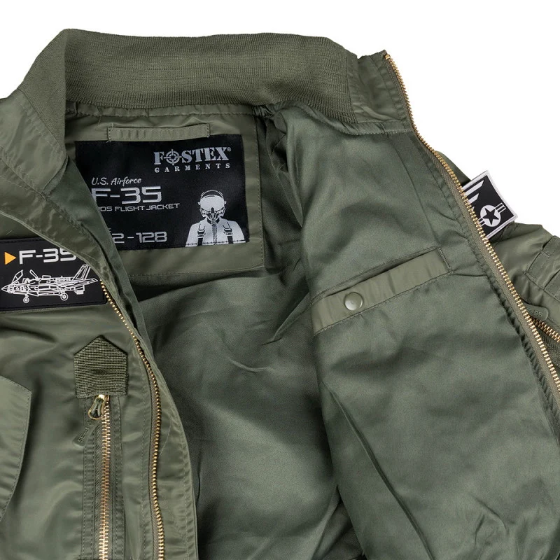 Blouson aviateur enfant F-35 – Veste pilote US Air Force Fostex – Image 9
